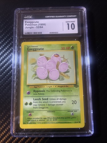 Exeggcute 52/64 Jungle Regular CGC 10