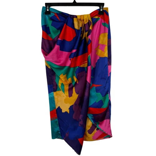 Gabrielle Union New York And Company Faux Wickelrock Größe S geometrisches Muster - Bild 2 von 5