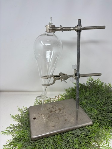 Pyrex Imbuto Separatore in Vetro 1000ml con Tappi e Staffa - Foto 2 di 15