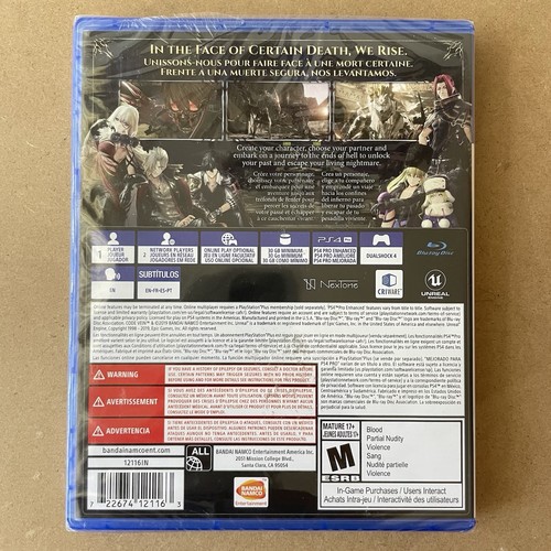 Code Vein Sony PlayStation 4 PS4 2019 Bandai Namco Brandneu Factory Sealed - Bild 2 von 7