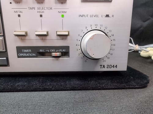 Onkyo Integra TA-2044 Estéreo Cassette Tape Deck 3 Motor 2 Cabezales Probado - Imagen 7 de 12