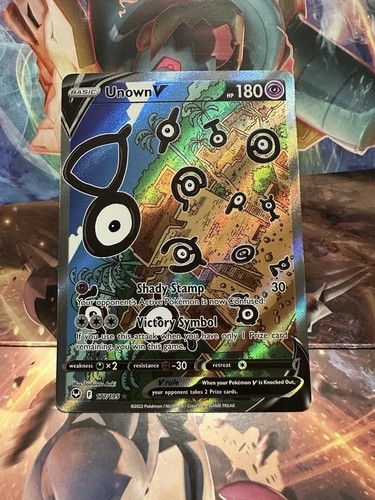 Pokemon Silver Tempest - UNOWN V ALTERNATE ART - 177/195 - NM/M - ALT