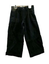 The Children's Place Boy's Black Khakis Adjustable Waist Size 4 Preppy Pant's