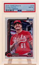 2025 Topps Update Chase Petty GOLDEN MIRROR SSP RC PSA 8 Reds #US275