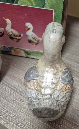 Set Of 3 Vintage/ Antique Ducks Pottery Pieces In Original Box Needs Good Clean - Picture 17 of 22