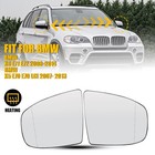 Heated Mirror Glass for BMW X5 X6 2007 2008 2009 - 2013 Front Left & Right Side