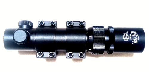 Seltenes Hakko / Beeman Zoom Rifle Short Scope 1,5x-4x16 Japan - TOP ZUSTAND