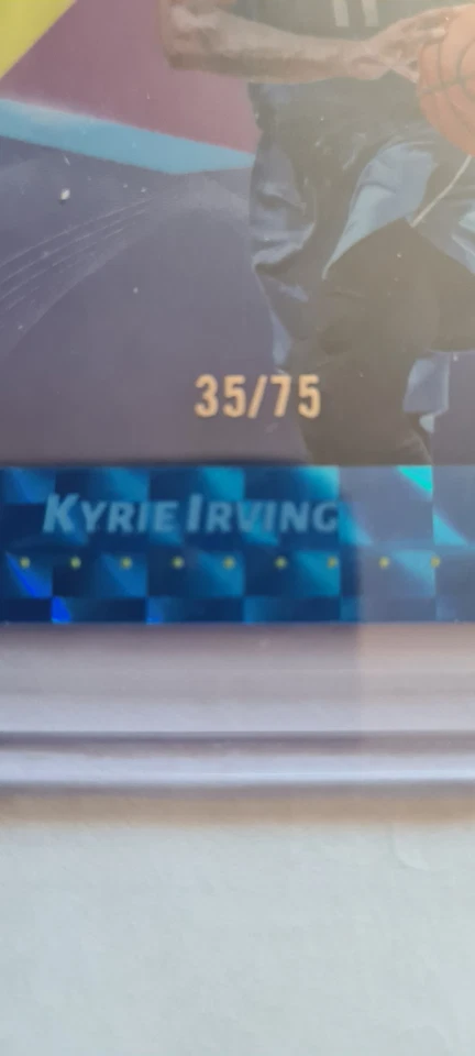 2024-25 Topps Finest Kyrie Irving Common Blue Geometric Refractor /75 Dallas - Image 2 of 3