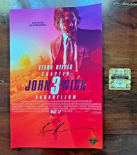 Keanu Reeves SIGNED Autographed 11x17 "JOHN WICK 3" MOVIE PROMO PHOTO COA