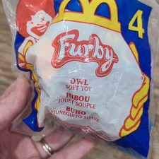 2000 McDonald's Happy Meal Furby Owl Plush Clip Toy 4
