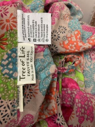 TREE OF LIFE Havana Easy Fit Wrap Skirt Size S/M/L Multi Floral - Picture 5 of 5