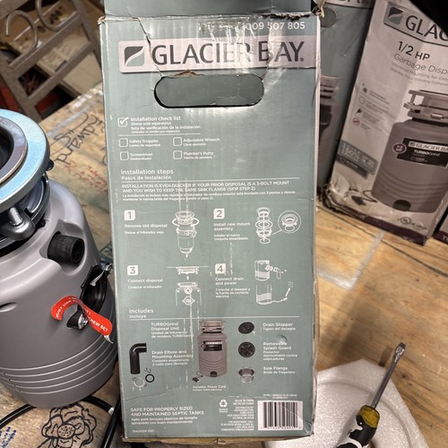 Glacier Bay Garbage Disposal 1/2 HP Turbo Grind 10-US-GB500 !!READ!! - Picture 6 of 6