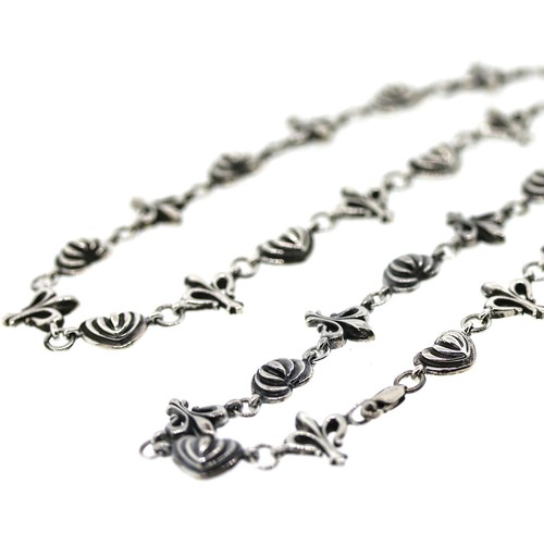 Lagos Fleur De Lis Sterling Silver Necklace - Picture 4 of 7
