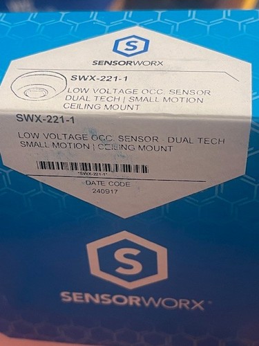 Sensorworx SWX-221-1 Low Voltage OCC Sensor Dual Tech / Small Motion Ceiling Mnt - Picture 1 of 3