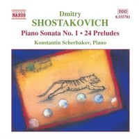 Audio Cd - Dmitri Shostakovich - Piano Sonata No. 1, 24 Preludes - Naxos -D- Ne