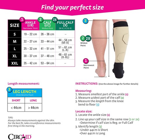Medi CircAid Juxtalite HD Lower Leg System Full Calf 20-50 mmHg (Medium/Short) - Picture 2 of 5