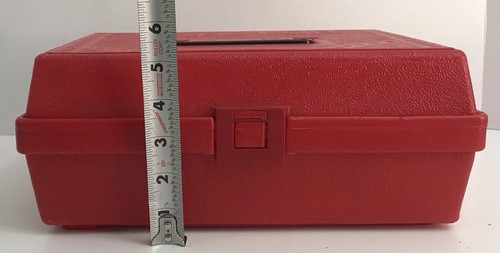 A.C. Gilbert Erector Parts With Red Plastic Case Vintage 1970s F *READ* - Picture 10 of 14