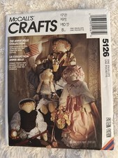 Vtg McCall’s Crafts Pattern 5126 The Annie Belle Collection 23” Stuffed Uncut