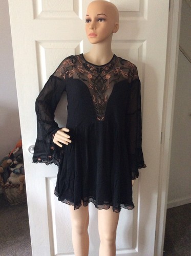 Free People Panama City Minikleid - Schwarz - XS oder S - Bild 2 von 12