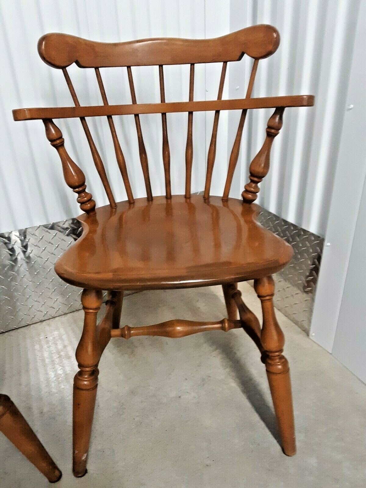 2 Ethan Allen Comb Back Chair Maple & Birch #459 Nutmeg American Traditional 免税 コムバックチェア ALLEN ETHAN ちまき様専用 ダイニングチェア