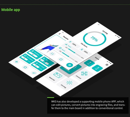 Makerbase MKS DLC32 Mainboard/TS35 Touch Screen for CNC Laser Engraving Machine - Picture 6 of 14