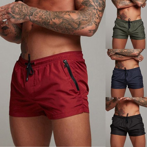 Men Short Pants Shorts Bodybuilding Beach Pockets Jogger Trousers Casual Summer