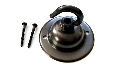 Solid Brass Ceiling Rose Hook Plate Fixing Plate with 1 1/4 " screws 5 finishes - Picture 44 of 52