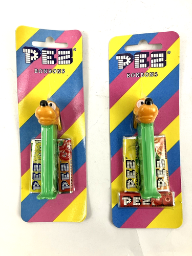 PEZ Pluto C NOC Euro Card Lot – Disney Classic – Japan Stem + Red & Green Stems - Picture 3 of 8