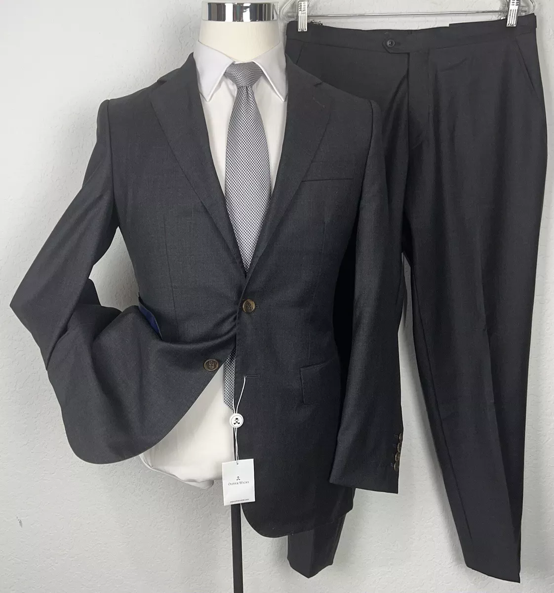 Charcoal Pick & Pick Suit - Oliver Wicks