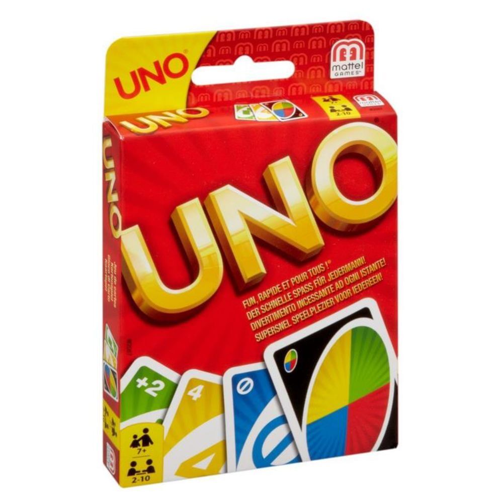 Mattel W2087 - Uno Kartenspiel Familienspiel, Karten Bunt Kinder Spielkarten NEU