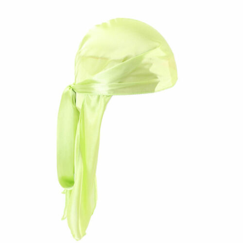 Men Womens Bandana Doo Durag Headwear Long Tail Silk Pirate Cap Wrap Hat. - Picture 28 of 30