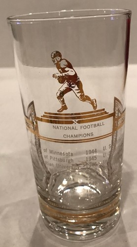 VTG SPORT KING Bar Glass Tumbler Gold Football Boxing Tennis Baseball Basketball - Picture 6 of 11