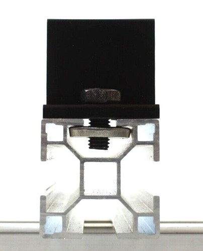 Modul Endklemme 30 35 40mm SCHWARZ Solar PV Photovoltaik  Befestigung M8 - Bild 3 von 13