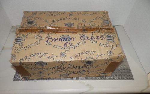 VTG VAL ST SAINT LAMBERT BRANDY GLASSES SET OF 6 IN ORIGINAL BOX 4 1/2" - Picture 9 of 9
