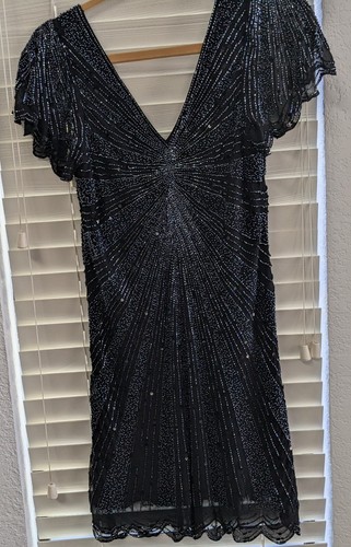 Free People Black Beaded Dress Size Small - Picture 6 of 13