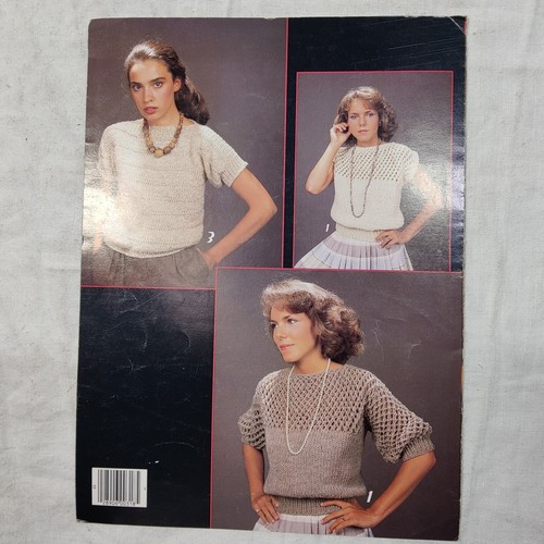 1984 Quick Knit Sweaters Leisure Arts Leaflet 318 Yarn Knitting Crochet Pattern - Picture 6 of 24