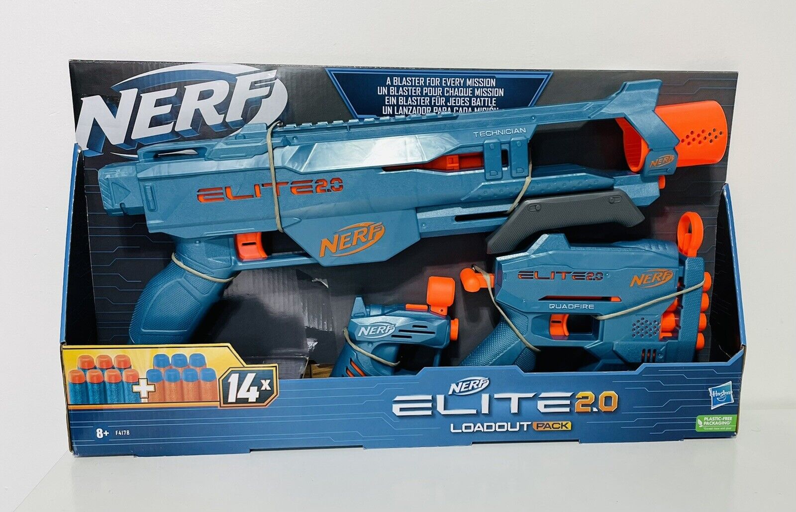 Nerf ELITE 2.0 Loadout Pack Triple Pack Shotgun 2 Pistol 14 Darts New