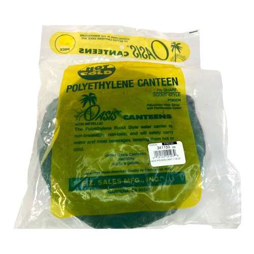 De Colección Oasis Verde 1,5 Cuartos Cantina Servicio Forestal Suministro Campamento Caza Sin Usar - Imagen 12 de 12