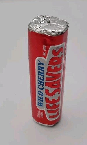 Vintage 1991 Planters LIFE SAVERS Foil Roll WILD CHERRY Candy SEALED - Picture 4 of 9