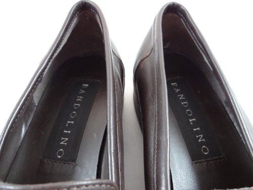 BANDOLINO Womens Brown Leather Shoes Loafers Sz 7N Narrow Flats "Jive" Style - Picture 3 of 8