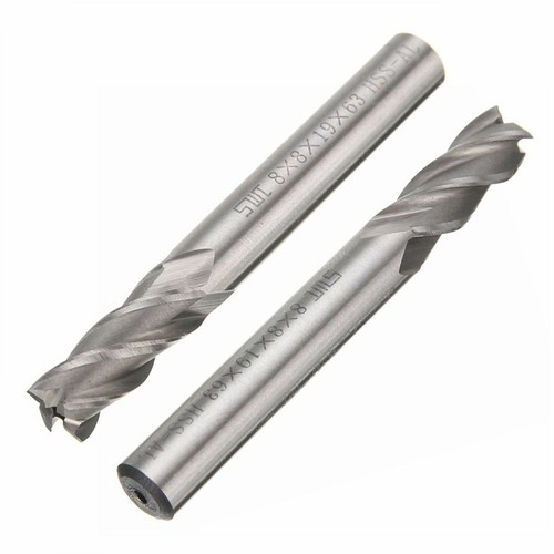 10Pcs 4 Flute Milling Drill Bit Cutter HSS-Al Cutter End Mill CNC Tools 2-10mm - Picture 6 of 10