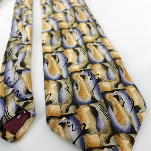 COCKTAIL COLLECTION Neck Tie Mens Silk Colorful Bold Suit Vivid Abstract Scotch - Picture 7 of 9