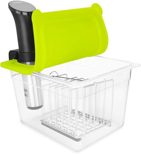 12-Quart Sous Vide Container with Universal Silicone Lid & Stainless Steel Rack - Picture 3 of 11