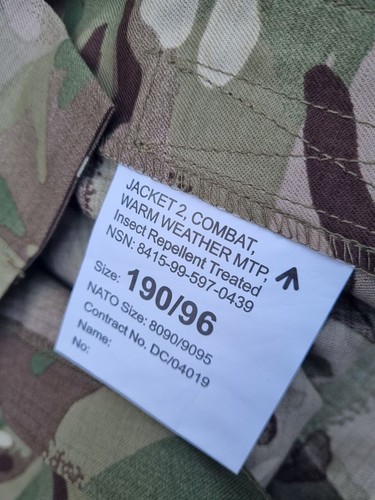 MTP SHIRT JACKET ALL TYPES Warm Weather IRT, Temperate, Barrack , Air Crew FR - Foto 14 di 19