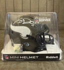Sam Darnold Signed Minnesota Vikings Salute To Service Mini Helmet Beckett COA