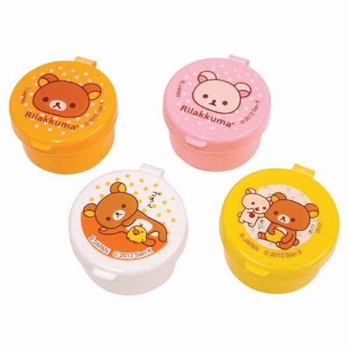 Sauce Case Rilakkuma TORUNE Lunch Box Japanese Bento Mayonnaise Catsup Case 4pcs - Picture 2 of 3