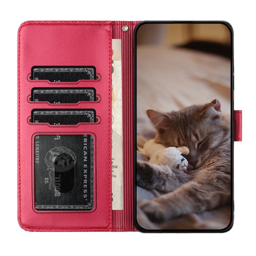 Hülle für Samsung Galaxy S24 S23 S22 S21 Wallet Leder Süß Katze Print Flip Cover - Bild 48 von 63