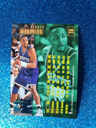 ALONZO MOURNING🏆Fleer 95-96 #19 Basketball Card 🏆FREE POST - Picture 2 of 2