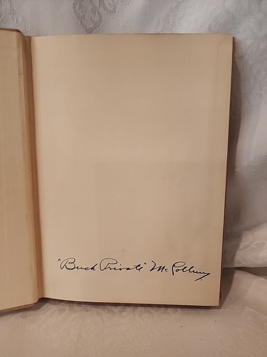 SIGNED History and Rhymes of The Lost Battalion by Buck Private McCollum 1937 HC - Picture 4 of 7