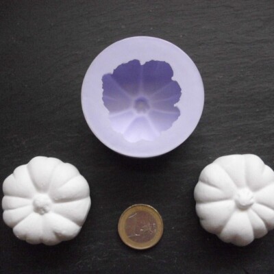 Silikonform Mould Kürbis Pumpkin Kerzenform Seifenform Fondant Decor Halloween
